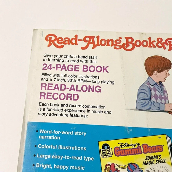 1985 Disneys Gummi Bears Gummies To The  Rescue Read Along Book Only No Record - Picture 5 of 16